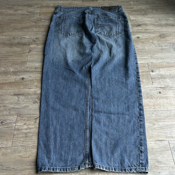 VTG Rocawear Baggy Jeans Men's 36x32 Skater Wide Leg Embroidered Loose Y2K - Picture 1 of 7